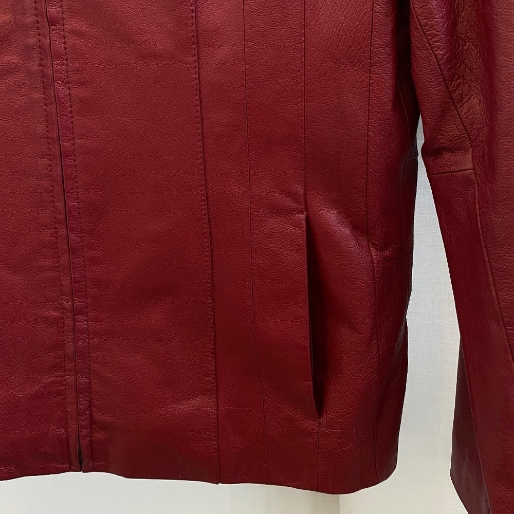 East 5th | Genuine Leather Jacket | Red | Women's | Size: Medium | NWOT - Picture 6 of 11